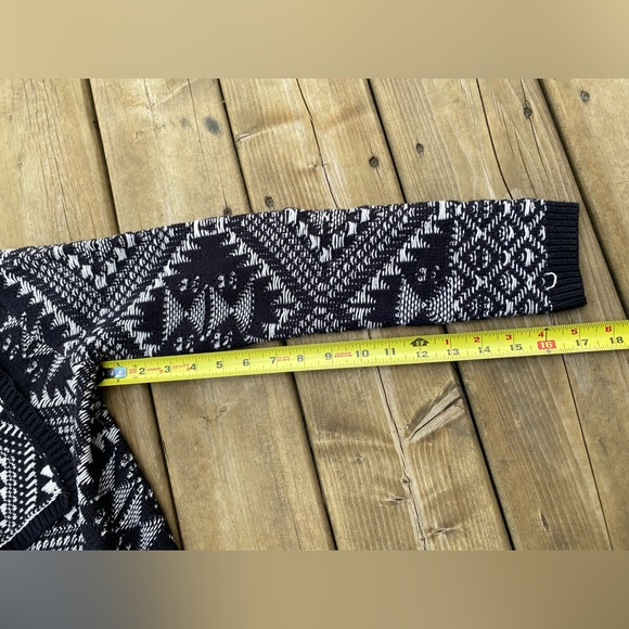 St John’s Bay Aztec print open cardigan Women’s S - Picture 4 of 8